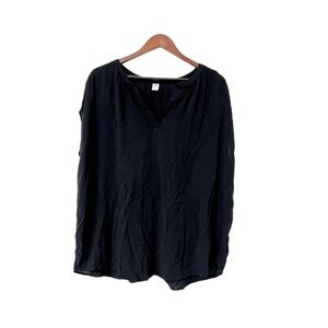 Old Navy Black V-Neck Oversized Top - Women’s Plus Size 3X